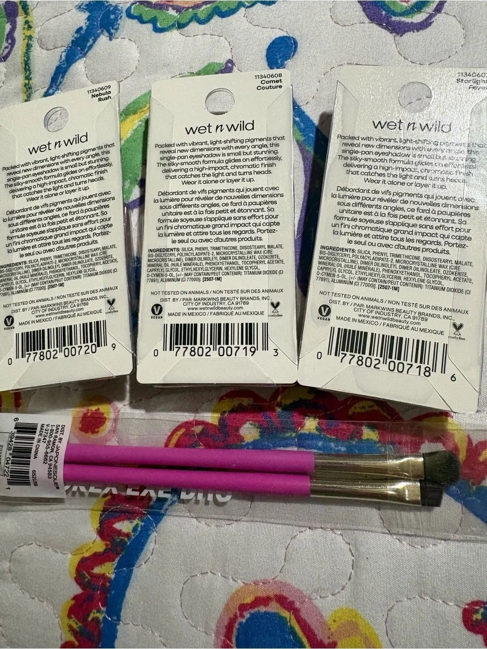 wet n wild Makeup Brushes and Cosmetics Packaging - Pink
